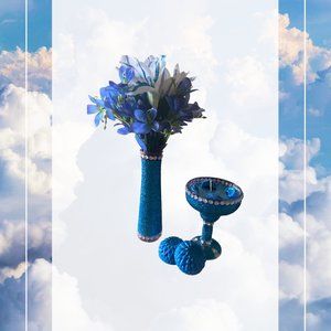Heavenlee-Scent, heavenly blue candle set